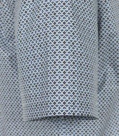 CASA MODA comfort fit overhemd, korte mouw, popeline, blauw dessin
