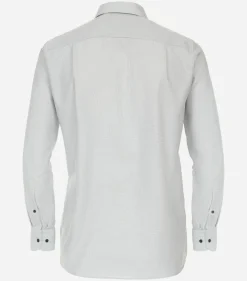 CASA MODA comfort fit overhemd, structuur, grijs