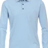 CASA MODA comfort fit polo lange mouw, blauw