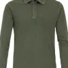 CASA MODA comfort fit polo lange mouw, groen