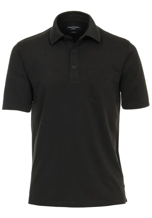 CASA MODA comfort fit poloshirt, antraciet melange