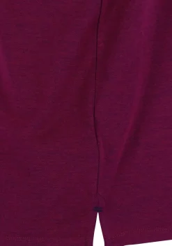 CASA MODA comfort fit poloshirt, donkerroze met blauw melange