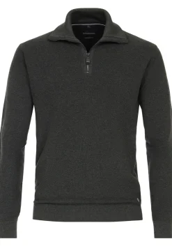 CASA MODA comfort fit schipperstrui, donkergroen