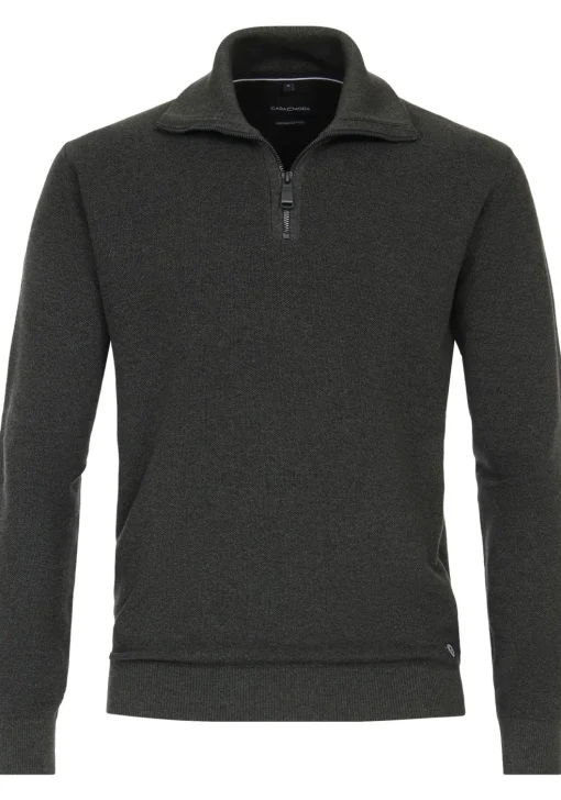 CASA MODA comfort fit schipperstrui, donkergroen