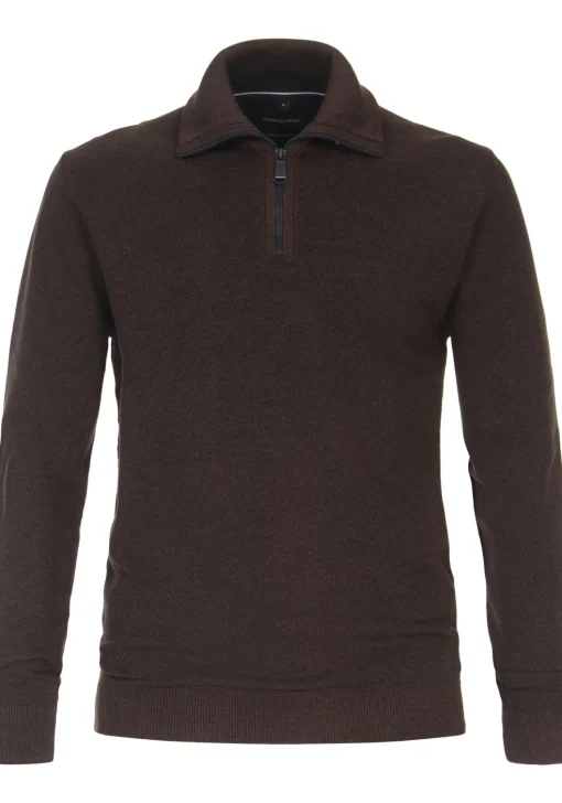 CASA MODA comfort fit schipperstrui, bruin melange