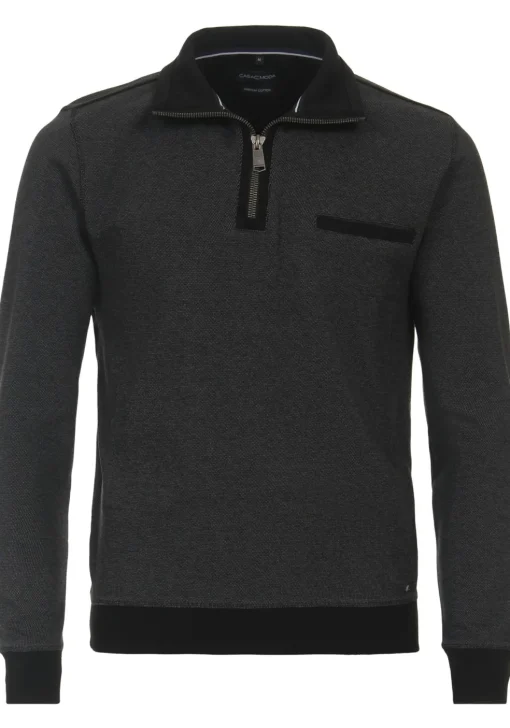 CASA MODA comfort fit schipperstrui, grijs melange