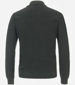 CASA MODA comfort fit schipperstrui, donkergroen