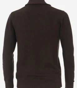 CASA MODA comfort fit schipperstrui, bruin melange