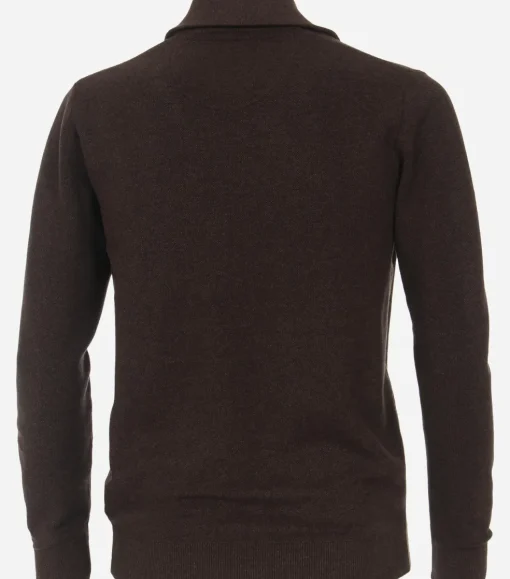 CASA MODA comfort fit schipperstrui, bruin melange