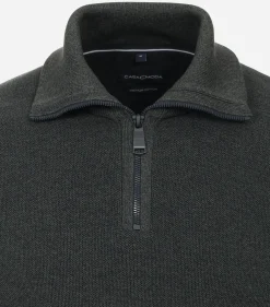 CASA MODA comfort fit schipperstrui, donkergroen