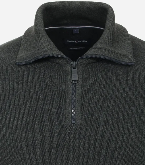 CASA MODA comfort fit schipperstrui, donkergroen