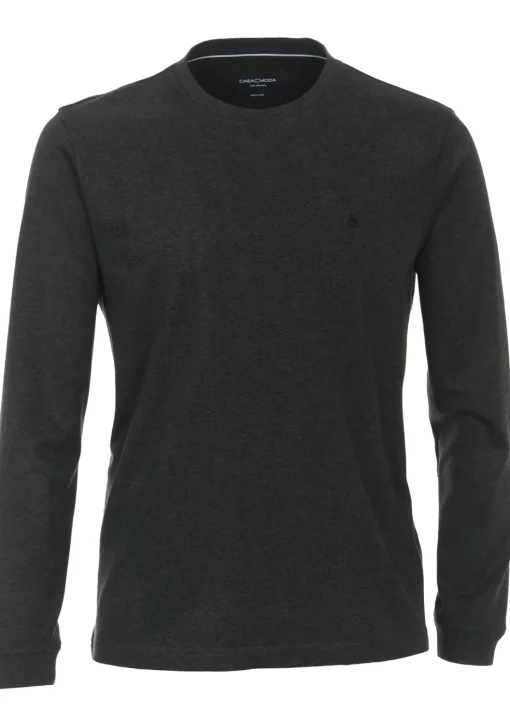 CASA MODA comfort fit T-shirt lange mouw, grijs