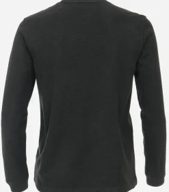 CASA MODA comfort fit T-shirt lange mouw, grijs