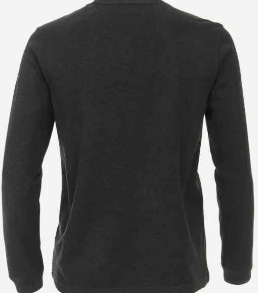 CASA MODA comfort fit T-shirt lange mouw, grijs