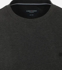 CASA MODA comfort fit T-shirt lange mouw, grijs