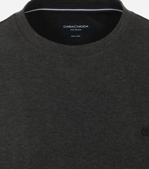 CASA MODA comfort fit T-shirt lange mouw, grijs