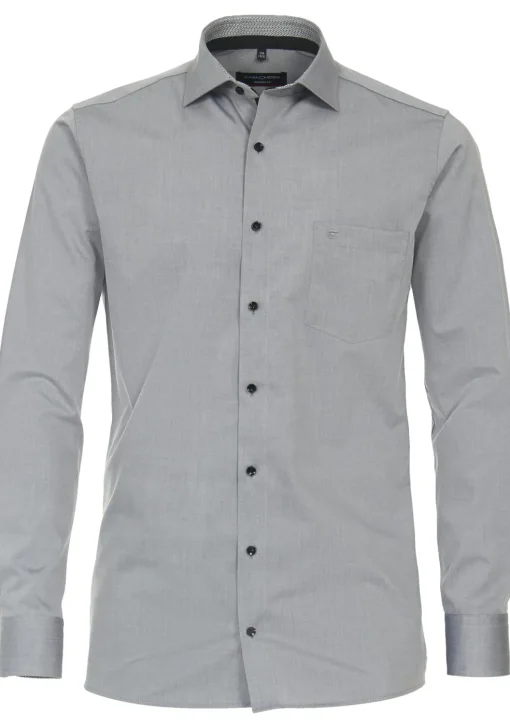 CASA MODA modern fit overhemd, popeline, grijs