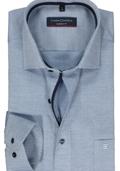 CASA MODA modern fit overhemd, dobby, blauw