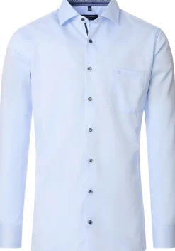 CASA MODA modern fit overhemd, twill, blauw