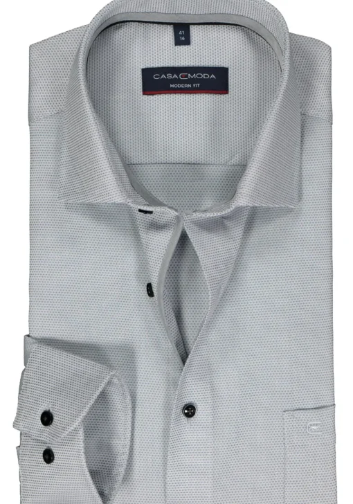 CASA MODA modern fit overhemd, dobby, grijs