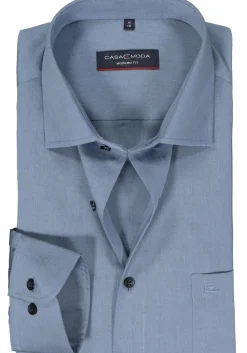 CASA MODA modern fit overhemd, popeline, blauw