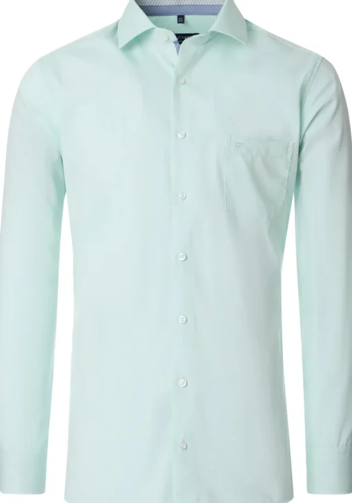 CASA MODA modern fit overhemd, popeline, groen