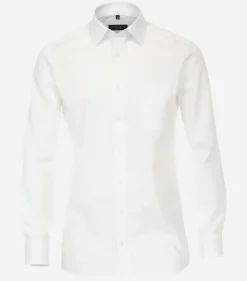 CASA MODA modern fit overhemd, popeline, wit