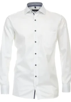 CASA MODA modern fit overhemd, twill, wit