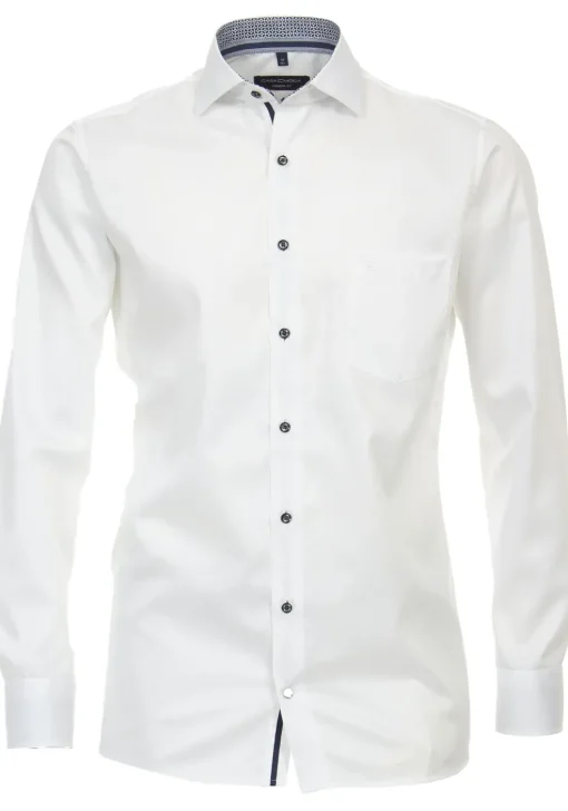 CASA MODA modern fit overhemd, twill, wit