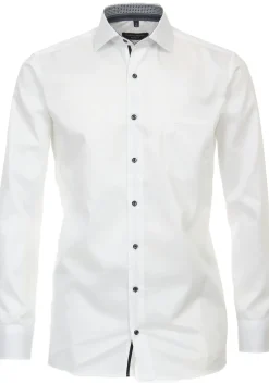 CASA MODA modern fit overhemd, twill, wit