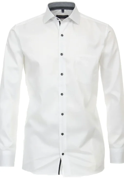 CASA MODA modern fit overhemd, twill, wit