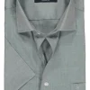 CASA MODA modern fit overhemd, korte mouw, grijs