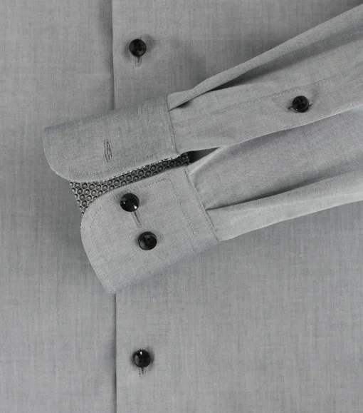 CASA MODA modern fit overhemd, popeline, grijs