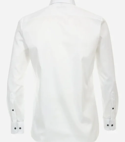 CASA MODA modern fit overhemd, twill, wit