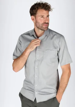 CASA MODA modern fit overhemd, korte mouw, grijs