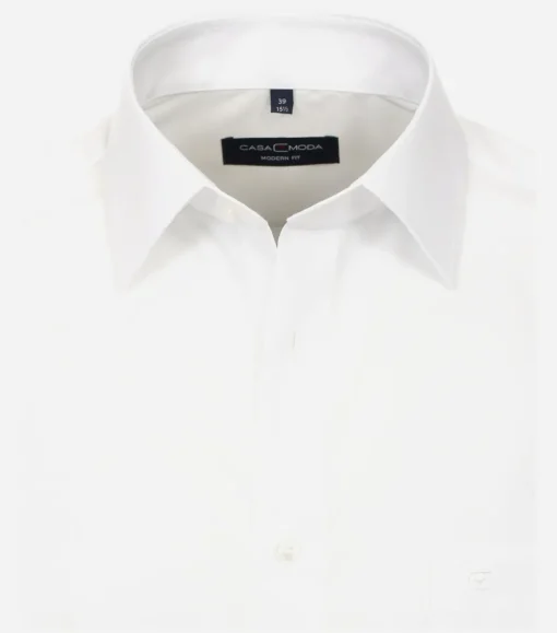 CASA MODA modern fit overhemd, popeline, wit