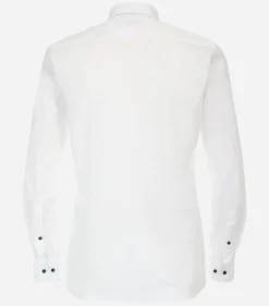 CASA MODA modern fit overhemd, popeline, wit