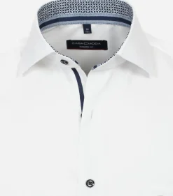 CASA MODA modern fit overhemd, twill, wit