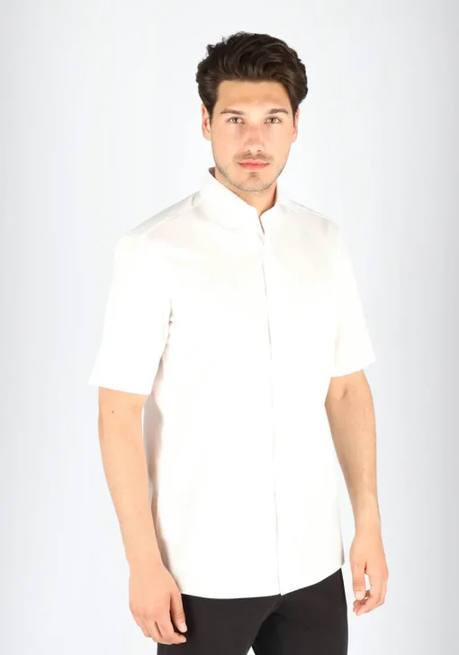CASA MODA modern fit overhemd, korte mouw, wit