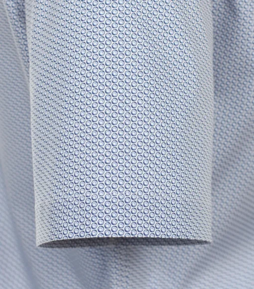 CASA MODA modern fit overhemd, korte mouw, popeline, blauw dessin