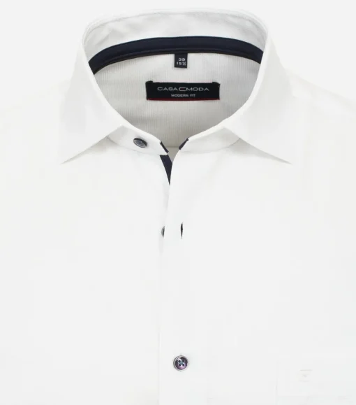 CASA MODA modern fit overhemd, dobby, wit