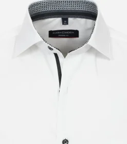 CASA MODA modern fit overhemd, twill, wit