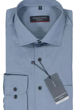 CASA MODA modern fit overhemd, popeline, blauw