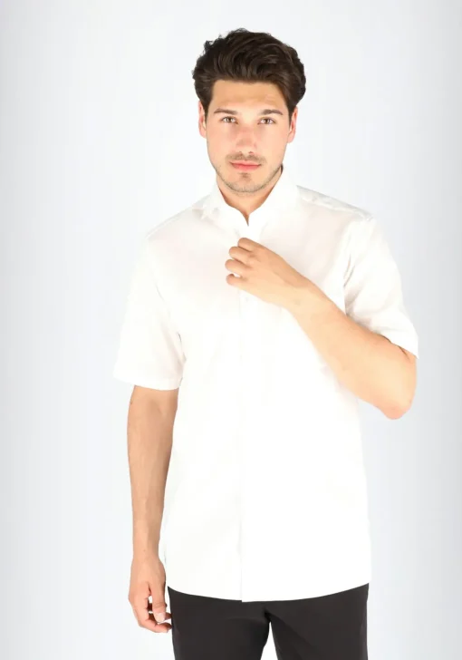 CASA MODA modern fit overhemd, korte mouw, wit