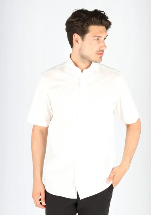 CASA MODA modern fit overhemd, korte mouw, wit