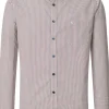 CASA MODA Sport casual fit overhemd, popeline, wit met blauw en rood dessin
