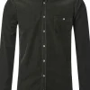 CASA MODA Sport casual fit overhemd, ribfluweel, donkergroen