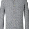 CASA MODA Sport casual fit overhemd, twill, wit met blauw en beige dessin
