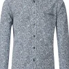 CASA MODA Sport casual fit overhemd, popeline, blauw dessin
