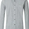 CASA MODA Sport casual fit overhemd, twill, wit met blauw en petrol dessin